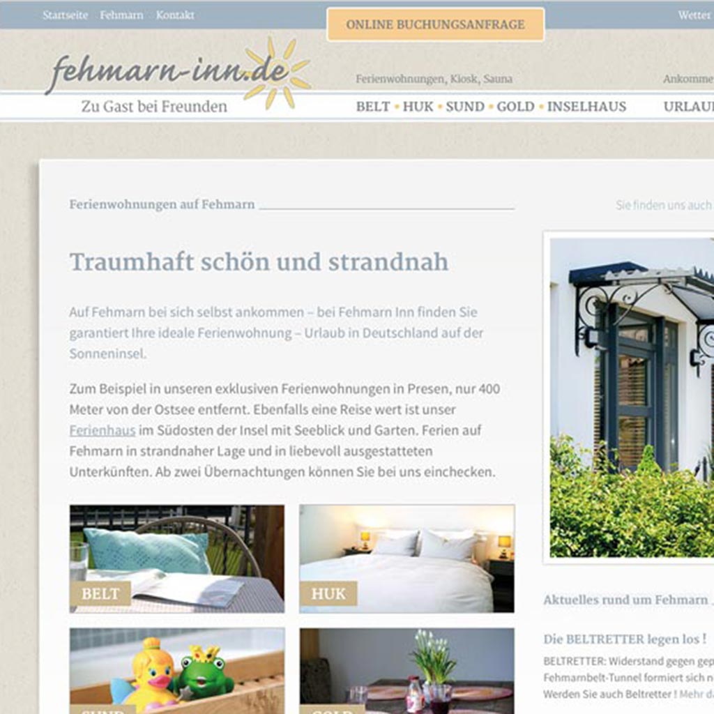 Case Study: Website für die Ferienwohnung-Vermietung Fehmarn Inn